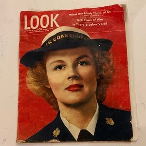 Vintage Look Magazine Cover - Red